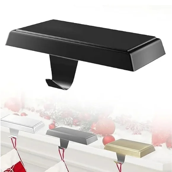 2pk Brushed Bronze Metal Shelves/ Mantel Hangers - Picture 7 of 8